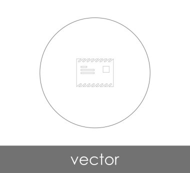 web tasarım ve uygulamalar için zarf simgesi