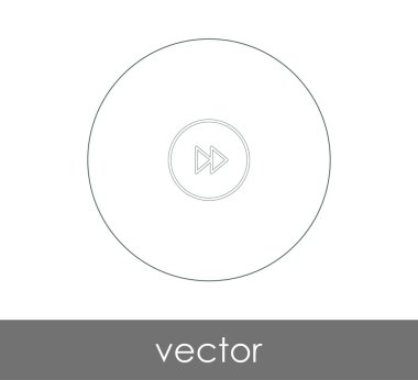 web tasarım ve uygulamaları, vektör çizim için hızlı ileri simgesi 