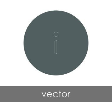 ünlem işareti simgesi, logo, vektör çizim 