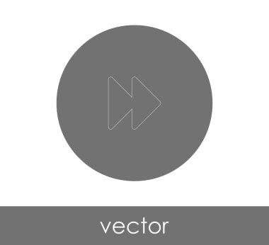 web tasarım ve uygulamaları, vektör çizim için hızlı ileri simgesi 