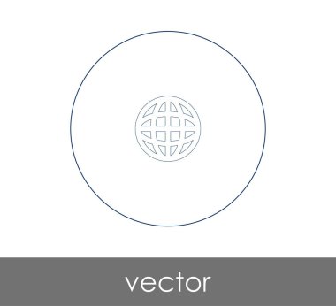 Dünya simgesinin vektör illüstrasyon tasarımı