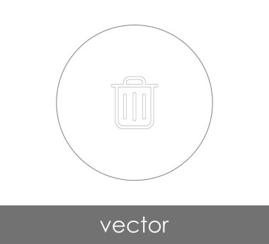 çöp kutusu simgesini web tasarım ve uygulamalar için