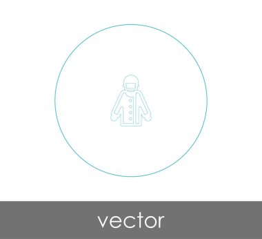 Doktor Web simgesi, vektör illüstrasyonu 