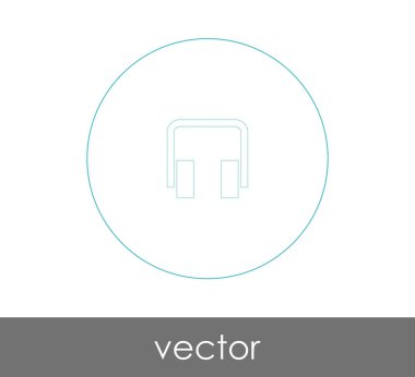 Çağrı Merkezi, ses kulaklık kutsal kişilerin resmi, vektör çizim için kulaklık simgesi