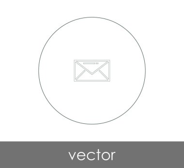 Vektör çizim, zarf simgesi, işareti  