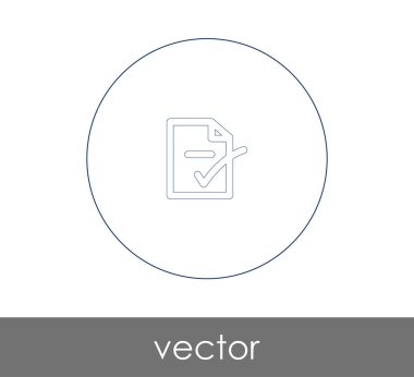 Belge simgesinin vektör illüstrasyonu