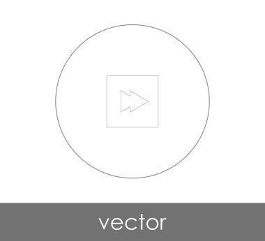 web tasarım ve uygulamaları, vektör çizim için hızlı ileri simgesi 