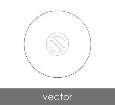 web tasarım ve uygulamaları, vektör illüstrasyon işareti simgesi yasak 