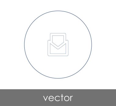 web tasarım ve uygulamalar için zarf simgesi