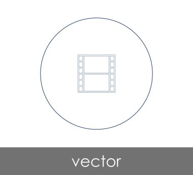Video simgesinin vektör illüstrasyonu