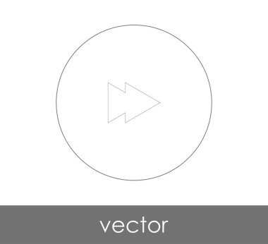 web tasarım ve uygulamaları, vektör çizim için hızlı ileri simgesi 