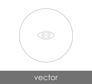 göz grafik simgesini, vektör çizim
