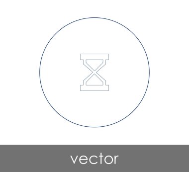 kum saati düz simgesi