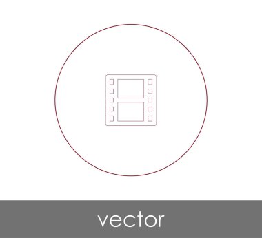 web tasarım ve uygulamaları, vektör çizim için film simgesi 