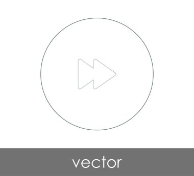 web tasarım ve uygulamaları, vektör çizim için hızlı ileri simgesi 