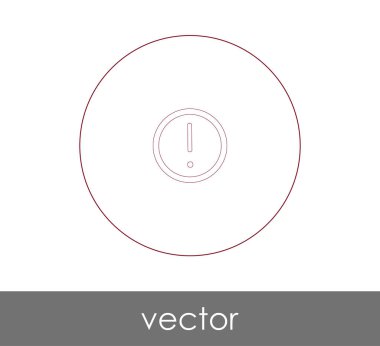 ünlem işareti simgesi, vektör çizim