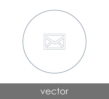 zarf simgesi vektör illüstrasyonu