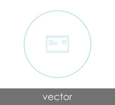 web tasarım ve uygulamalar için zarf simgesi