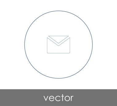 web tasarım ve uygulamalar için zarf simgesi