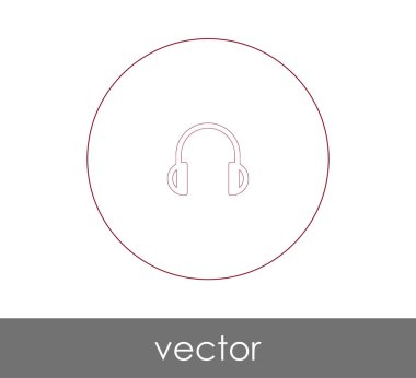 Çağrı Merkezi, ses kulaklık kutsal kişilerin resmi, vektör çizim için kulaklık simgesi