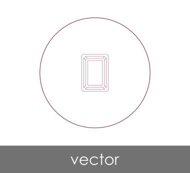 Resim Çerçevesi simgesi web tasarım ve uygulamaları, vektör çizim için 
