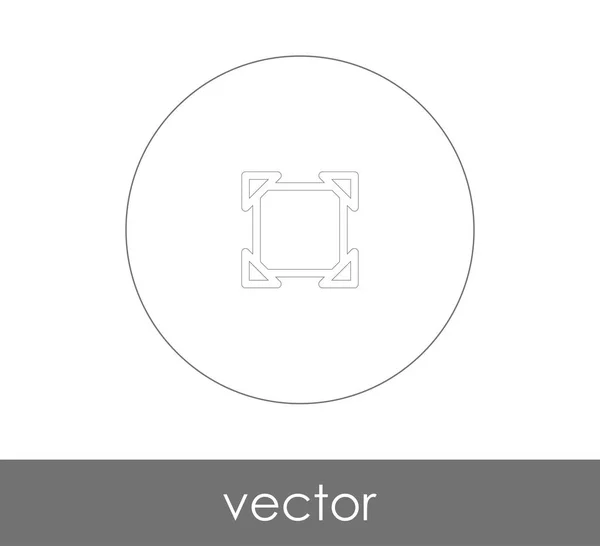 Icono de pantalla completa — Vector de stock