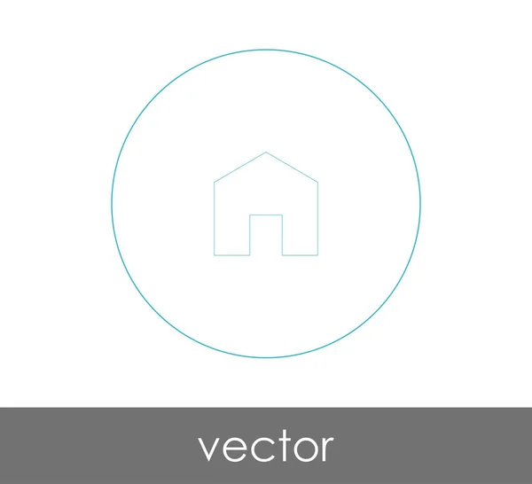 Иконка Домашней Страницы Векторная Иллюстрация — стоковый вектор