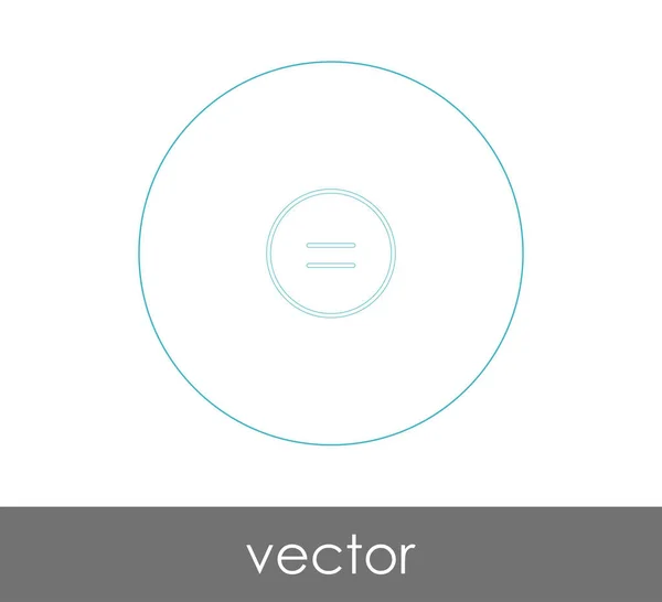 Illustration Vectorielle Conception Icône Égale — Image vectorielle