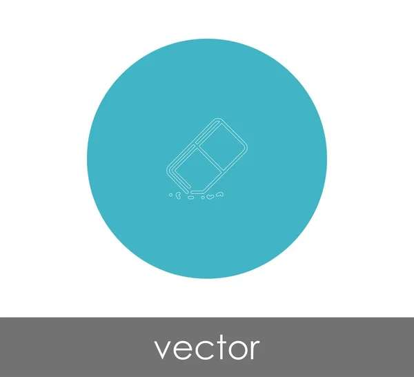 Vektor Illustration Design Von Radiergummi Symbol — Stockvektor