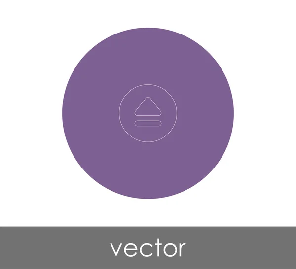 Vector Illustratie Ontwerp Van Uitwerpen Pictogram — Stockvector