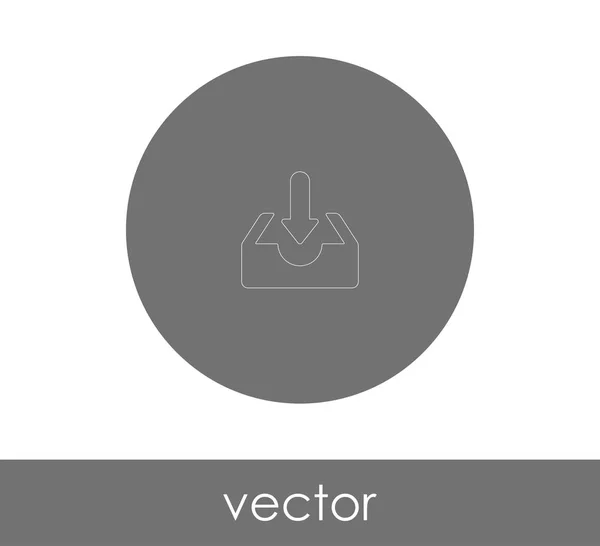 Het Pijlpictogram Voor Webdesign Toepassingen Downloaden — Stockvector