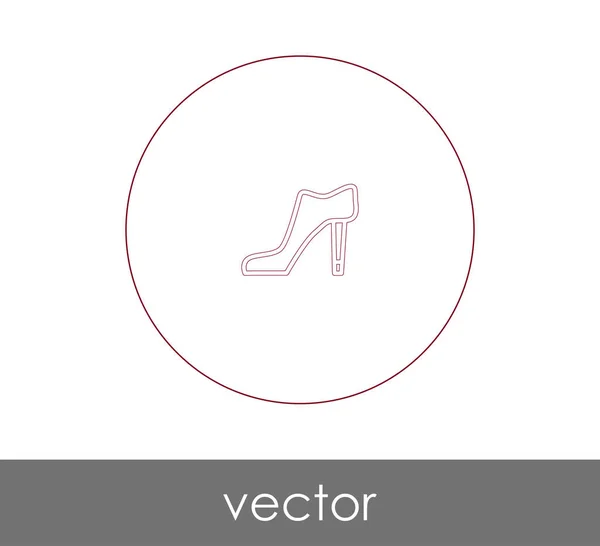 Illustration Vectorielle Icône Talon Haut — Image vectorielle