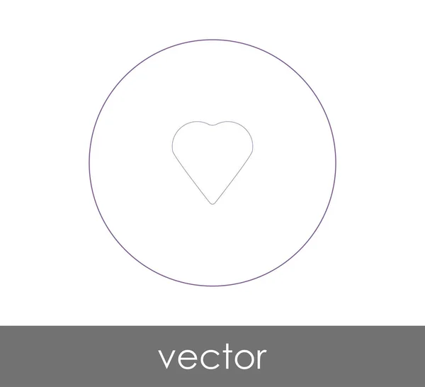 Herz Web Icon Vektorillustration — Stockvektor