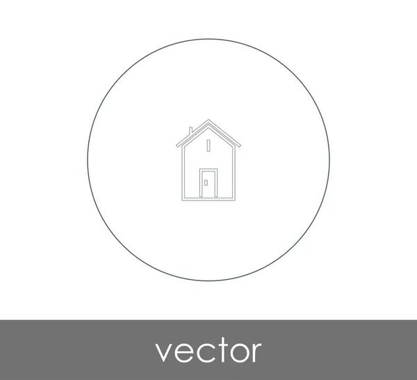 Icône Web Maison Illustration Vectorielle — Image vectorielle