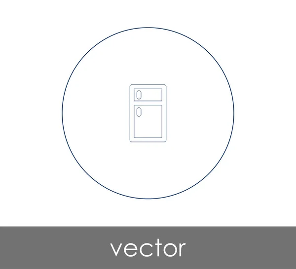 Иконка Холодильника Веб Дизайна Приложений Векторная Иллюстрация — стоковый вектор