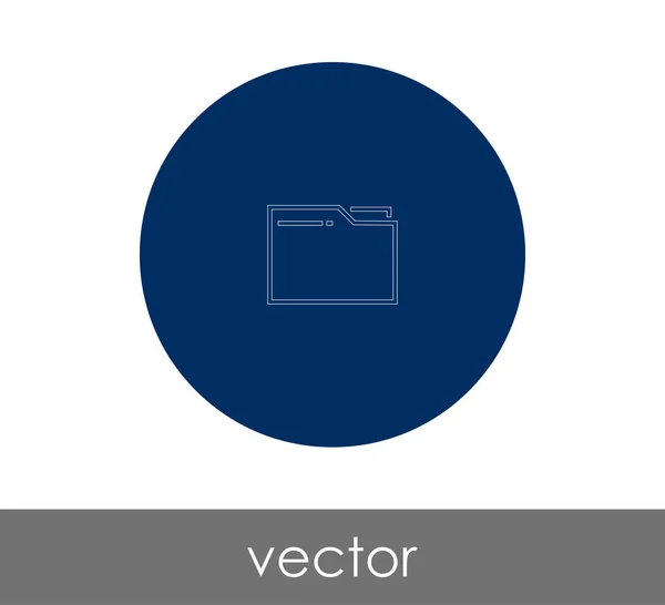 Ordnersymbol Für Webdesign Vektorillustration — Stockvektor