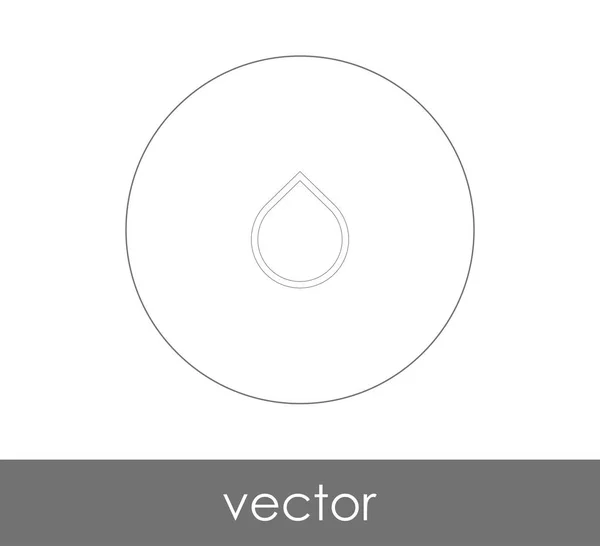 Vector Illustration Design Drop Icon — Stock Vector