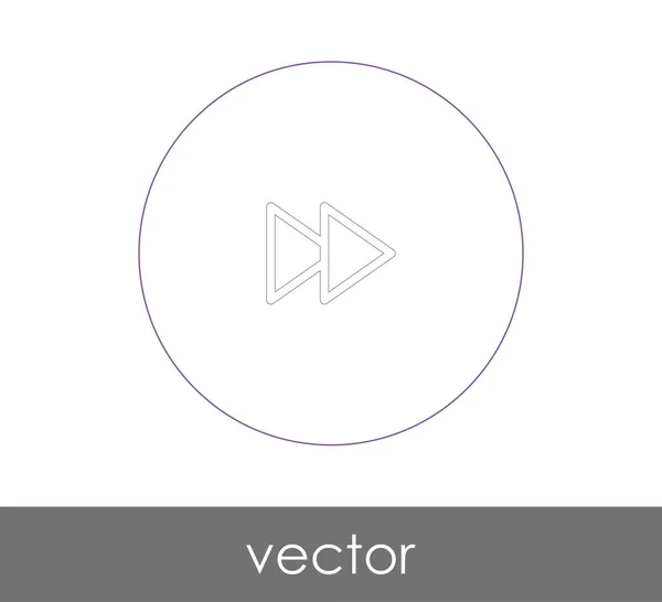 Icono Avance Rápido Para Diseño Web Aplicaciones Ilustración Vectorial — Vector de stock