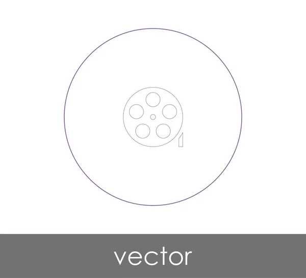 Иконка Фильма Веб Дизайна Приложений — стоковый вектор