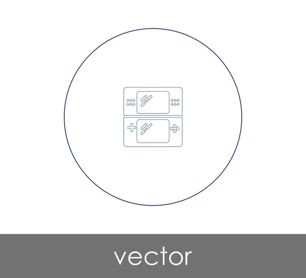 Video Game Console Pictogram Voor Webdesign Applicaties — Stockvector