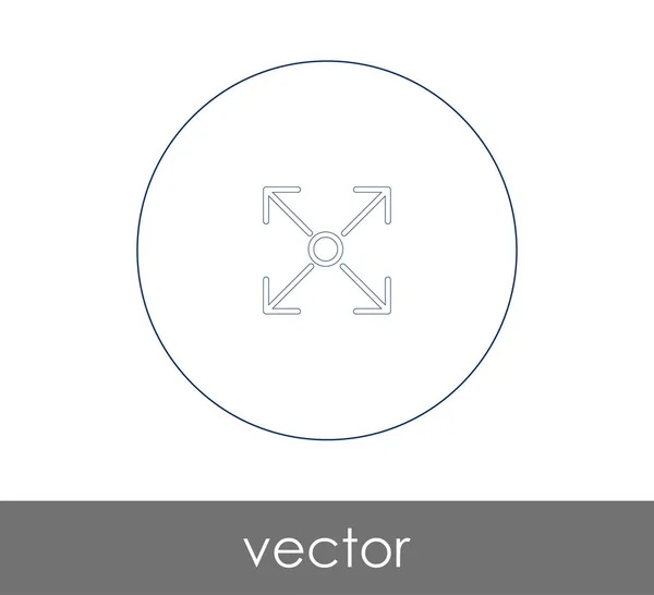 Fuldskærmsikonet – Stock-vektor