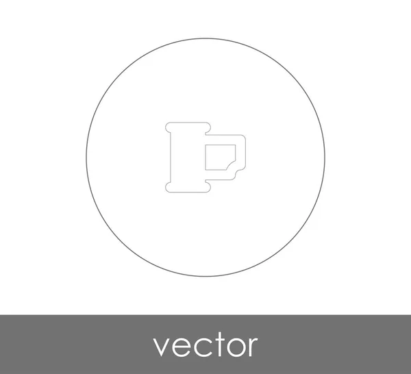 Ikona Filmu Pro Webdesign Aplikace Vektorové Ilustrace — Stockový vektor