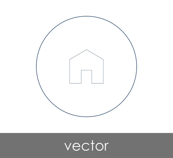 Home Ícone Web Ilustração Vetorial — Vetor de Stock