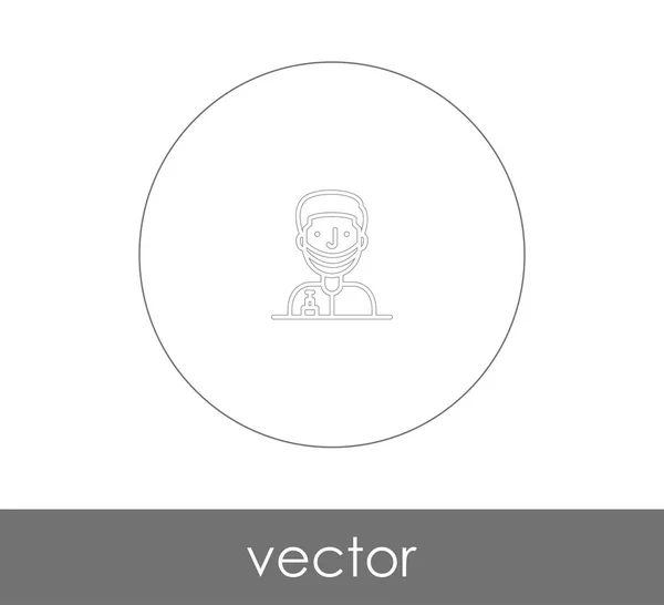 Doctor Icon Vector Illustratie — Stockvector