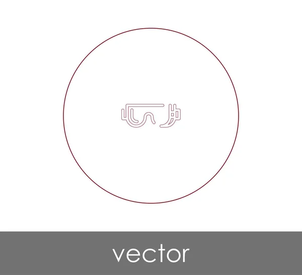 Brille Icon Vektor Illustration — Stockvektor