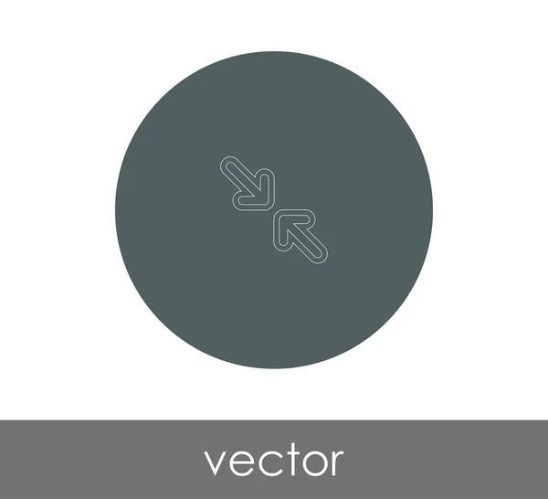 Icône Flèche Ajustement Pour Conception Web Les Applications — Image vectorielle