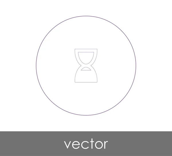 Sanduhr Flaches Symbol Vektorillustration — Stockvektor