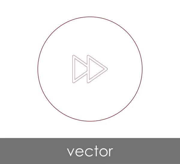 Icono Avance Rápido Para Diseño Web Aplicaciones Ilustración Vectorial — Vector de stock