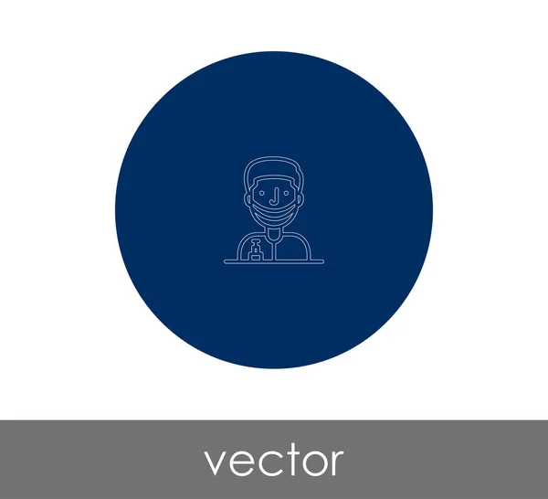 Arzt Symbol Logo Vektorillustration — Stockvektor