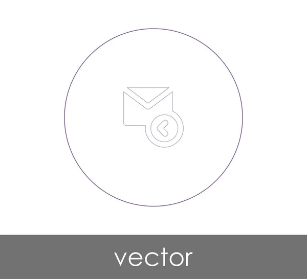 Vektor Illustration Design Von Mail Antwort Symbol — Stockvektor